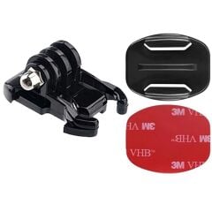 Gplus BS02YH 3 Parça Flat Zemin Düz Yüzey Hızlı Tak Aksiyon Kamera 3M Yapışkanlı Motor Kask Bağlantı Seti