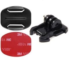 Gplus BS02YH 3 Parça Flat Zemin Düz Yüzey Hızlı Tak Aksiyon Kamera 3M Yapışkanlı Motor Kask Bağlantı Seti