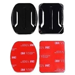 Gplus BS04KY 4 Parça Oval Eğimli Yüzey ve Flat Düz Zemin Aksiyon Kamera Uyumlu 3M Yapışkan Motor Kask Bağlantı Seti