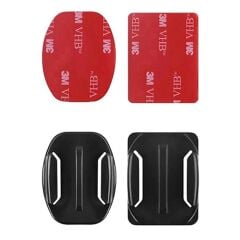 Gplus BS04KY 4 Parça Oval Eğimli Yüzey ve Flat Düz Zemin Aksiyon Kamera Uyumlu 3M Yapışkan Motor Kask Bağlantı Seti