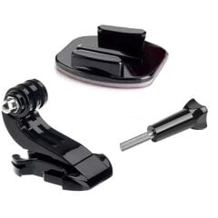 Gplus BS04YVJ 4 Parça Flat Zemin Düz Yüzey J-Hook Hızlı Tak Aksiyon Kamera 3M Yapışkan Motor Kask Bağlantı Set