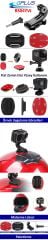 Gplus BS04YVJ 4 Parça Flat Zemin Düz Yüzey J-Hook Hızlı Tak Aksiyon Kamera 3M Yapışkan Motor Kask Bağlantı Set