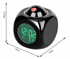 Gplus CJ2028 Projektörlü Termometreli Alarmlı Konuşan Masa Saati