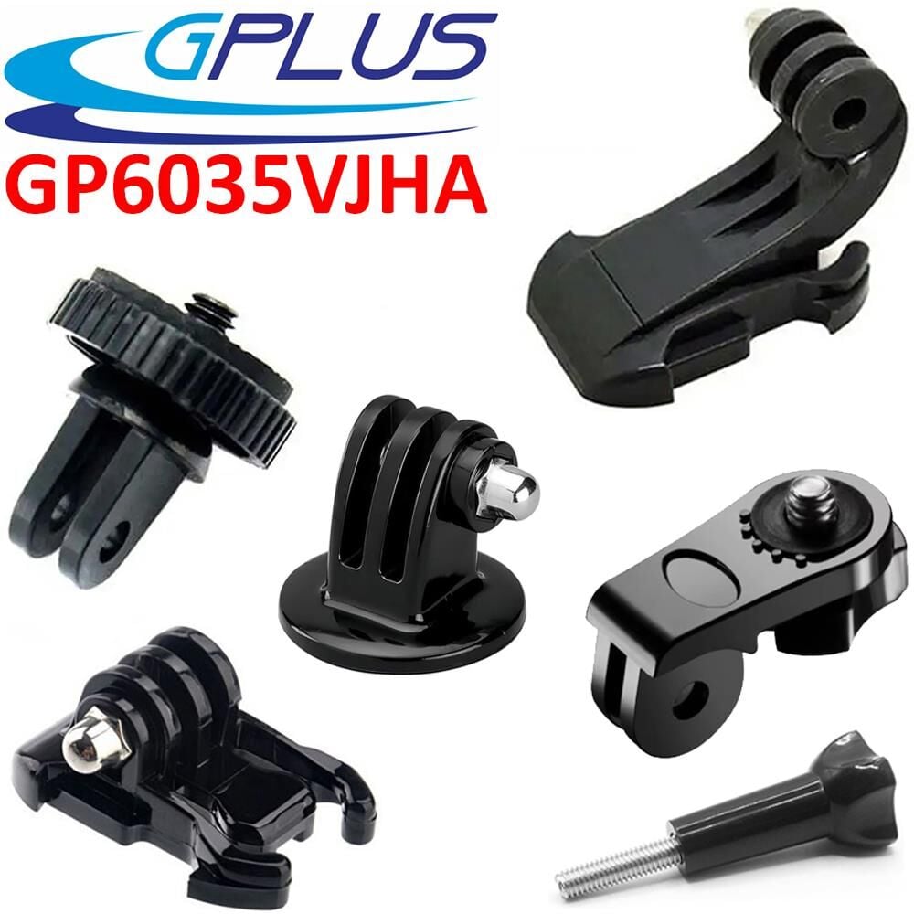 Gplus GP6035VJHA 6 Parça Sony Sjcam Gopro Aksiyon Kamera Aksesuarlarıyla Uyumlu Dönüştürücü Çevirici Adaptör Paketi Universal Adapter Set