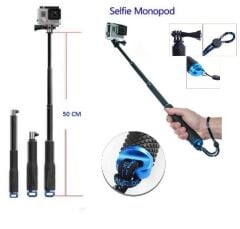Eken Sjcam AEE GoPro Uyumlu Suya Dayanıklı 50 cm Uzayan Monopod