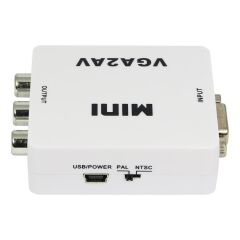 Gplus VGA2AV VGA RCA AV Dönüştürücü Çevirici Mini Audio Switch