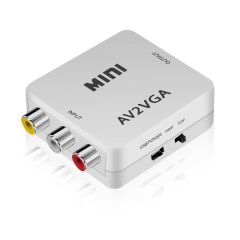 Gplus AV2VGA RCA AV VGA Dönüştürücü Çevirici Mini Audio Switch