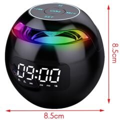 4x5*** Gplus G90S Radyolu Çift Alarmlı Dijital Göstergeli Bluetooth 5.0 Çok Fonksiyonlu Şarj Edilebilir Hoparlörlü Masa Saati
