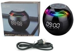 4x5*** Gplus G90S Radyolu Çift Alarmlı Dijital Göstergeli Bluetooth 5.0 Çok Fonksiyonlu Şarj Edilebilir Hoparlörlü Masa Saati