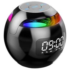 4x5*** Gplus G90S Radyolu Çift Alarmlı Dijital Göstergeli Bluetooth 5.0 Çok Fonksiyonlu Şarj Edilebilir Hoparlörlü Masa Saati