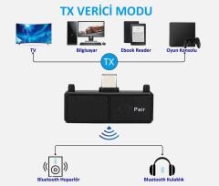 Gplus SW01 Playstation PS5 Xbox Nintendo Oyuncu Bluetooth Kulaklık Uyumlu Transmitter Ses Aktarım