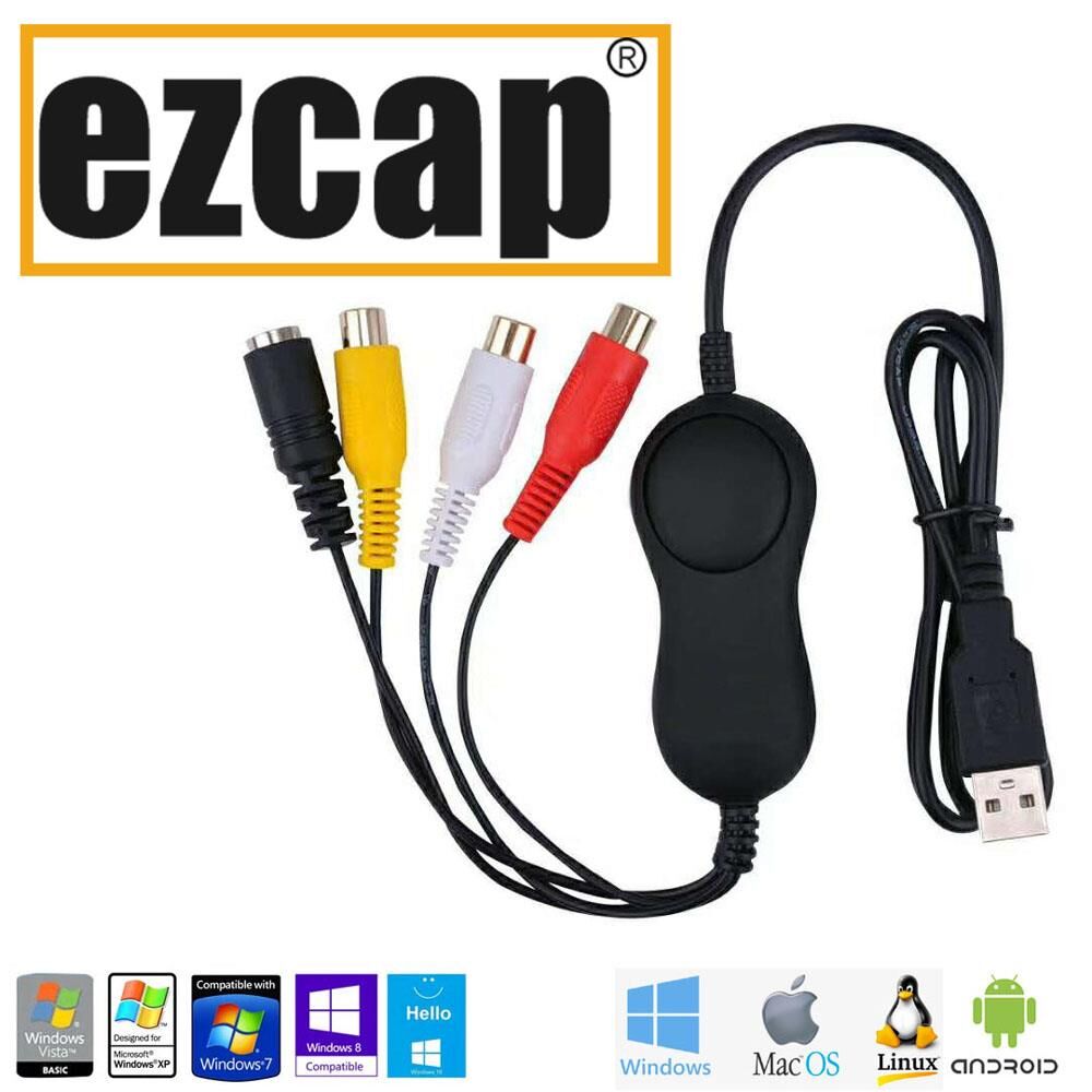Ezcap 158 Macintosh iMac Macbook Windows 10 Uyumlu USB 2.0 Analog Video Capture