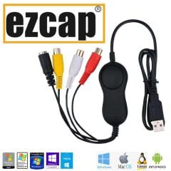 Ezcap 158 Macintosh iMac Macbook Windows 10 Uyumlu USB 2.0 Analog Video Capture
