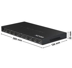 Gplus 4K108 HDMI Splitter 8 Port 4K Ultra HD 3D Görüntü Çoklayıcı