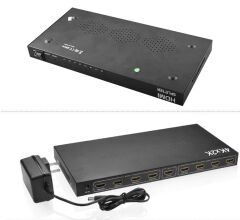 8 Port HDMI Splitter 4K UHD 2160p v1.4 Metal Kasa Çoğaltıcı 4K108