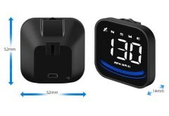 Gplus G4 HUD Araç Motorsiklet GPS Uydu Tarama Hız Gösterge Paneli Hayalet Ekran Göstergesi