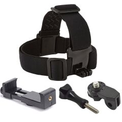 Gplus GP4624PV Cep Telefonu Tutuculu Aksiyon Kamera Uyumlu Vlog Video Çekim 4 Parça Kafa Bandı Seti