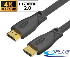 Gplus 4K 30Hz 18 Gbps HDCP 2.2 HDR ARC HDMI 2.0 30 AWG Kablo 1 Metre