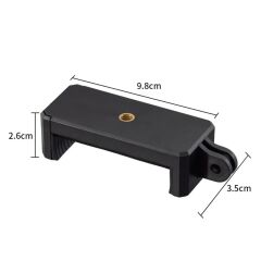 Gplus GP145 Aksiyon Kamera Cep Telefonu Yatay Dikey Uyumlu Düşmez Yaylı Ayarlanabilir Telefon Tutucu