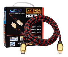 Gplus 4K 60Hz Ultra HD 18 Gbps HDR ARC HDMI 2.0 26 AWG Örgü Kablo 4 Metre
