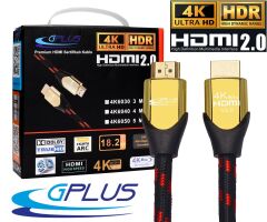 Gplus 4K 60Hz Ultra HD 18 Gbps HDR ARC HDMI 2.0 26 AWG Örgü Kablo 5 Metre