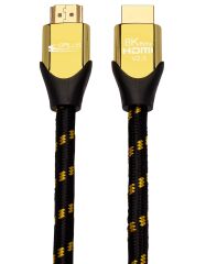 Gplus 8K 60Hz 48 Gbps HDCP 2.3 HDMI 2.1 eARC 26 AWG Örgülü Kablo