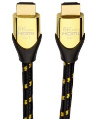 Gplus 8K 60Hz 48 Gbps HDCP 2.3 HDMI 2.1 eARC 26 AWG Örgülü Kablo 1 Metre