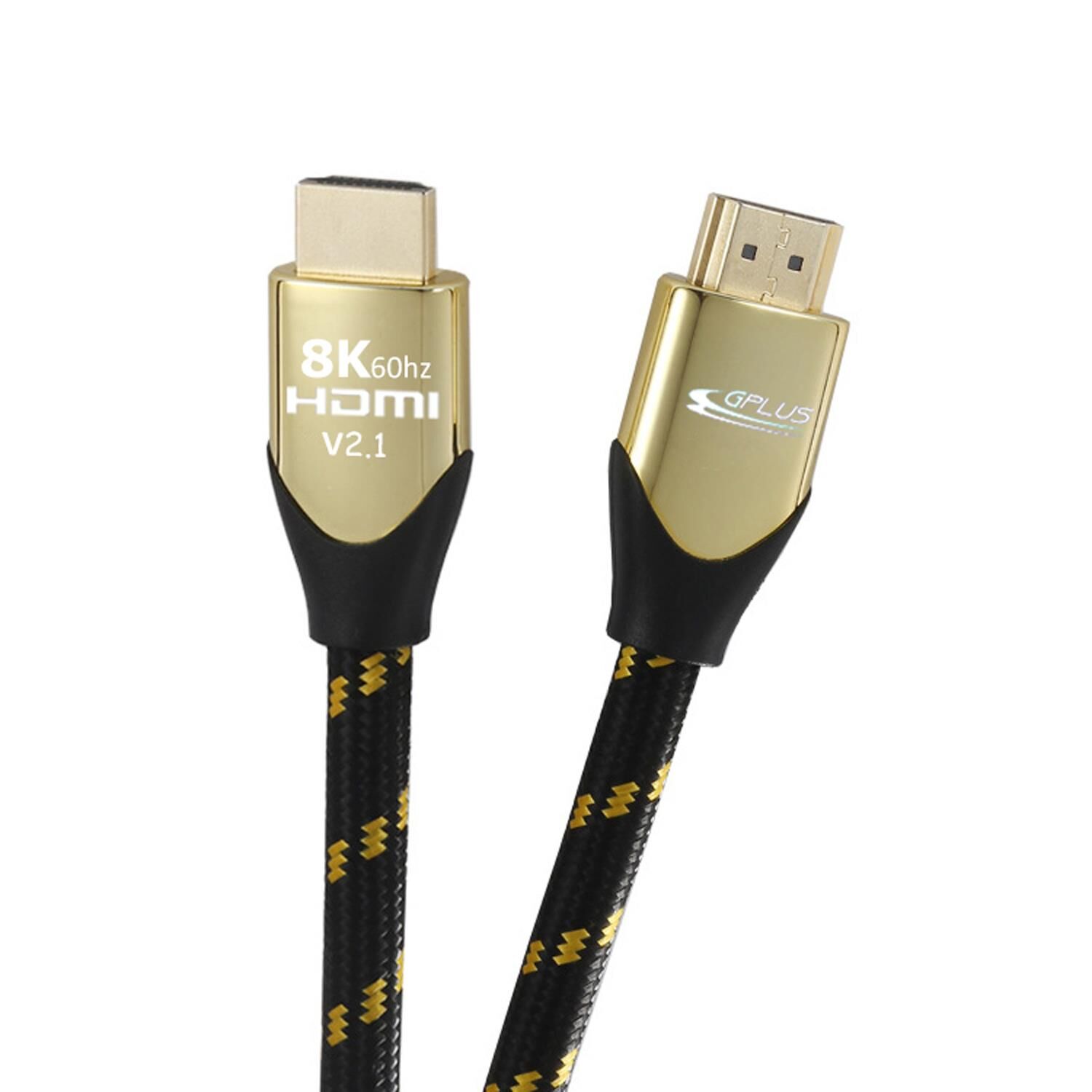 Gplus 8K 60Hz 48 Gbps HDCP 2.3 HDMI 2.1 eARC 26 AWG Örgülü Kablo 2 Metre