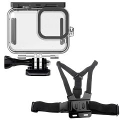 Gopro Hero 13 Muhafaza Kafa Bandı Göğüs Kemeri 5 Parça Set GO209