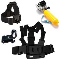 Gopro Eken Sjcam Kafa Bandı Göğüs Kemeri 5 Parça Set Gplus ST005