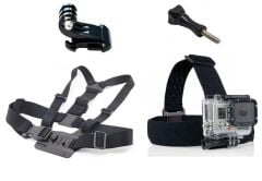 Gopro Eken Sjcam Kafa Bandı Göğüs Kemeri 10 Parça Set Gplus ST010